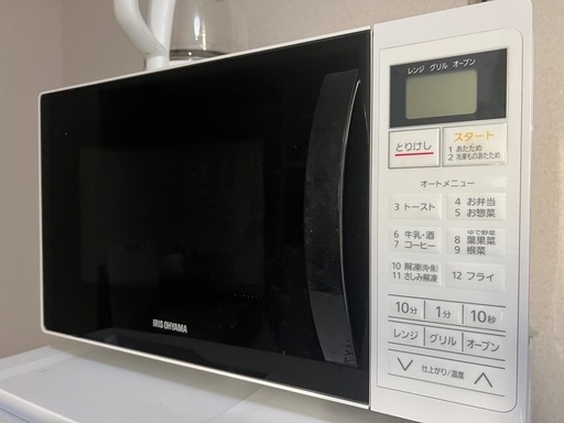 アイリスオーヤマ　オーブンレンジ　使用年数2年　美品