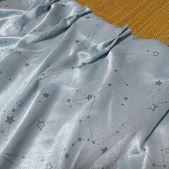 ニトリ、カーテン（水色　星座模様）の画像