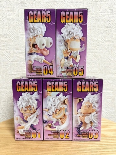 ワンピース ワールドコレクタブルフィギュア モンキー・D・ルフィギア5 SPECIAL メタリックカラーver. 全5種コンプリートセット