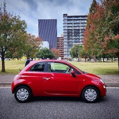 今だけ値下げ！車検2年付き！フィアット 500ツインエアー900cc 低走行63000キロ　タイミングチェーン　 Bluetoothオーディオ ナビ TV付き　女性ワンオーナー　低燃費　九州 大分　の画像