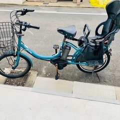 【取引中】YAMAHA 電動自転車 子供シート・バッテリー