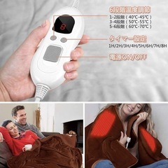 ✨新品✨電気毛布　ブラウ毛布　フランネル　電気毛布の画像
