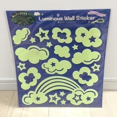 新品✨ 暗いところで光る!! ウォールステッカー☆ 雲・星セット...