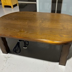 ありさん専用木目 長方形 角円形 折り畳み式 こたつ、幅120cm Used 東谷 こたつ 幅80cm コンパクト コタツ テーブル 木製 天然木