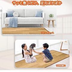 中古美品ホットマット、ホットカーペット、足元暖房用、55*110cm ホットテーブルマット 、温度調節可能

の画像