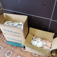 まとめて約1３00個　ポケットティッシュ ペット 防災用 ６W/10W