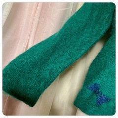 ꒰Dia Tricot꒱昭和レトロ 長袖ニット 緑 セーター  秋冬 夢可愛い1300の画像