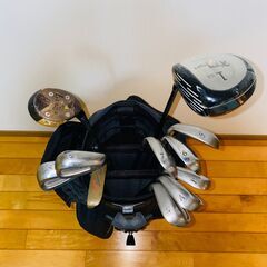 ゴルフセット WOSS キャディーバッグ ドライバー1番 FLying Dragon ドライバー 1番 10.5°  ウッド 7番 REDWOOD PRODUCTS アイアン ブリヂストン a.m.c CHARGER X-ⅡULTRA TITANIUM FACE 5番・6番・7番・8番・9番 ウェッジ ブリヂストン a.m.c CHARGER X-ⅡULTRA TITANIUM FACE S サンド A アプローチ P ピッチング パター BRIDGESTONE REXTAR FL-2の画像