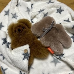 STAR柄 ひざ掛け　お昼寝　ブランケット　おくるみ　毛布　保育園　ベビーキッズの画像