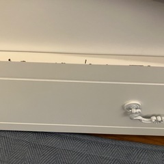 ニトリ　アンティーク調　すのこベッドとマットレスの画像