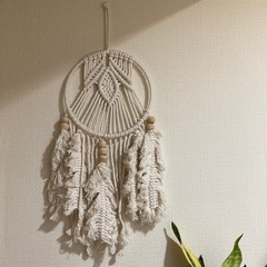 北欧インテリア　マクラメの画像