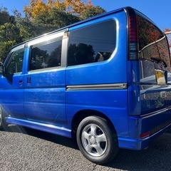 平成22年 バモス Lターボ HM1 ブルー 走行5.6万キロ 車検対応可の画像