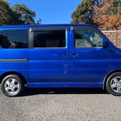 平成22年 バモス Lターボ HM1 ブルー 走行5.6万キロ 車検対応可の画像