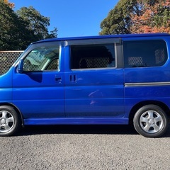 平成22年 バモス Lターボ HM1 ブルー 走行5.6万キロ 車検対応可の画像