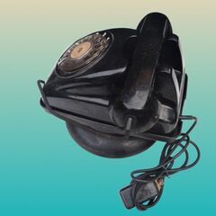 ＮＯ３：昭和レトロな回転台付黒電話　☎追加投稿受付再開🌺の画像