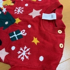 H&M クリスマス ニット 4-6M パンツ　ズボンの画像
