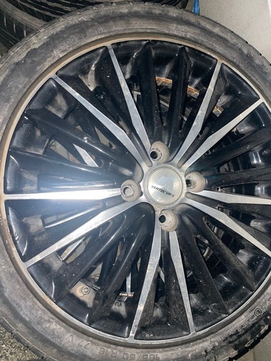 ⭐︎ホイール付タイヤ⭐︎オシャレ☆軽自動車☆夏タイヤ☆タント☆ブラック☆