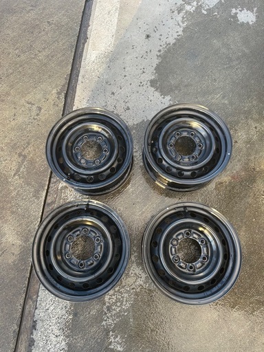 200系ハイエースワイド純正スチールホイール4本セット　6J×15 PCD139.7  6H