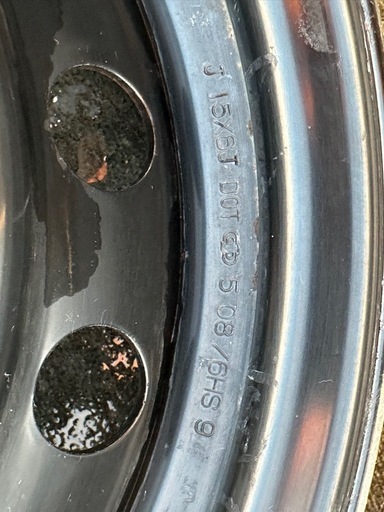 200系ハイエースワイド純正スチールホイール4本セット　6J×15 PCD139.7  6H