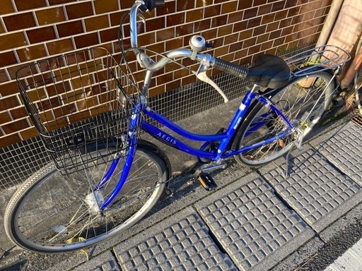 【27インチ自転車】美品❗️マルイシ製　6段変速　LEDオートライト付❗️前タイヤ、チェーン、鍵新品❗️若林自転車　膳所店　SALE中