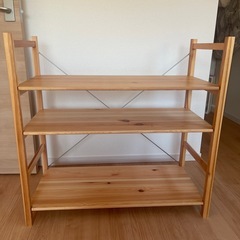 無印良品　パイン材ユニットシェルフ
