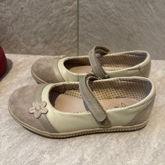【2足】クラークスClarks★キッズシューズ本革＆クロックスcrocs★子供用サンダル赤の画像