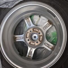 美品ホイール😚14000円 15インチ186/60 スタッドレスタイヤ PCD100 　😃😃😃の画像