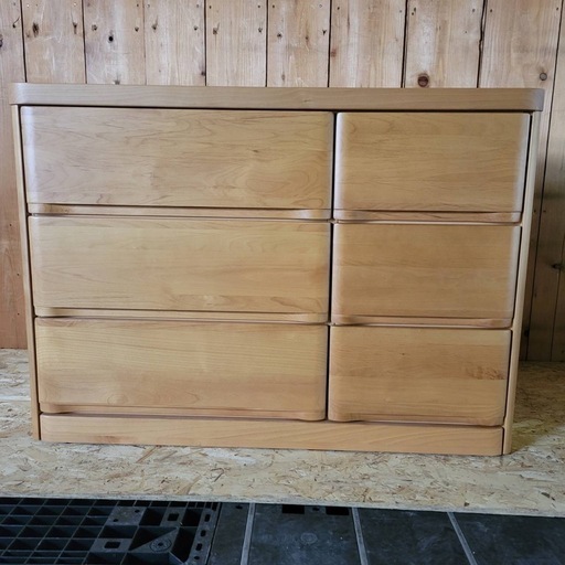 【匿名発送】ローチェスト　ベリル2 105-3LB ニトリ 美品】ローチェストベリル2 105-3LB ニトリ北欧風 (焼き鳥君) 大通の