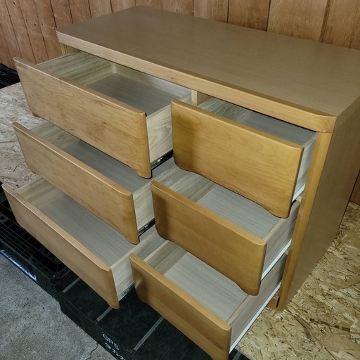 美品】ローチェストベリル2 105-3LB ニトリ北欧風 (焼き鳥君) 大通の