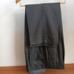 SI-RO-SET.ECO ダークグレー チェック スラックスの画像