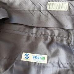 SI-RO-SET.ECO ダークグレー チェック スラックスの画像