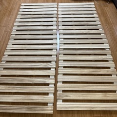 すのこ　ダブル ダブルベッドの画像