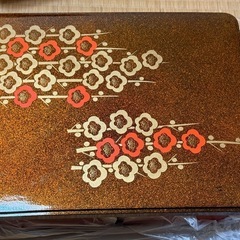 【新品未使用】梨子地　蒔絵　漆器　アンティーク　梨地　漆 漆器 レトロ 時代漆器の画像