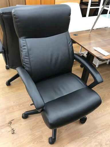 ★ジモティ割あり★  ワークチェア ブラック クリーニング済み KJ7099