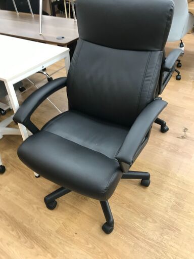 ★ジモティ割あり★  ワークチェア ブラック  クリーニング済み KJ7100