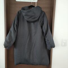 【美品】グレー系フード付きコートの画像