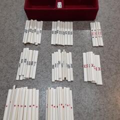 レトロ　麻雀牌セットの画像