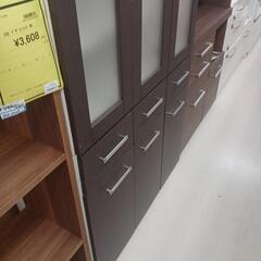 ※値下げ致しました。  【ドリーム尾浜店】3枚扉食器棚　BR　 の画像