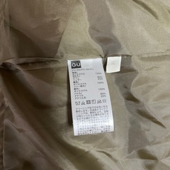 お値下げ着用1回極々美品レディースGUダウンコートMサイズの画像