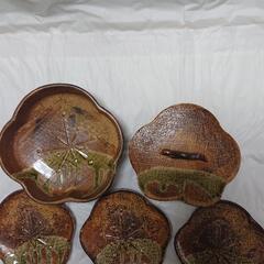 珍品、梅の皿セットの画像