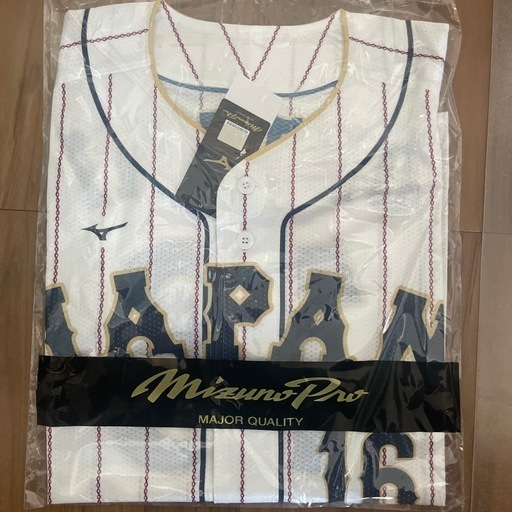 WBC2026参戦確定！大谷翔平！！未開封品、侍JAPAN大谷翔平、2023WBC MVPオーセンティックユニフォーム　Ｌサイズ