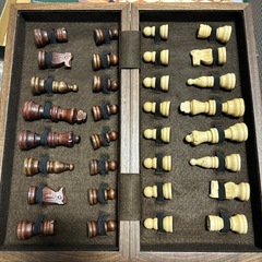 チェス　木製チェスセット　未使用