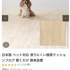 ペットが滑りにくいクッションフロアの画像