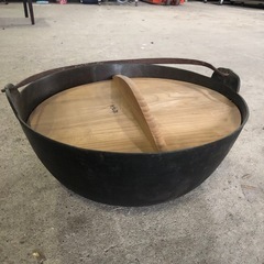 蓋付　銅鍋　約39cm 約3.8kg