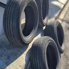 ヨコハマ ブルーアース 195/65R15 中古タイヤ 4本セット 2020年製 26週 サマータイヤ 2本7分山 2本3部山 ☆徳島市または徳島市周辺は無料配達します！ の画像