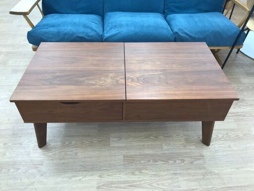 ★ジモティ割あり★  センターテーブル ブラウン H44×W111×D55 クリーニング済み KJ7105