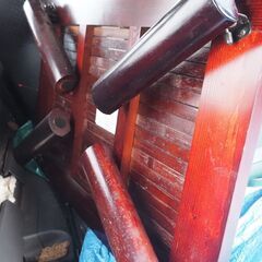 バンプーテーブル、76x50x31、折りたたみ、いい色です、