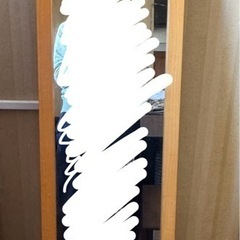 鏡　美品　メープル調の画像