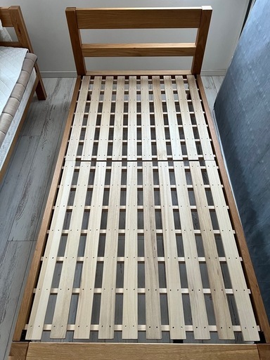 無印　シングルベッド　マット付き