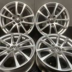 阿部商会 R-FORGED 社外ホイール 16インチ 4本 6.5J5HPCD112+35 VW純正キャップ　(MHB315)クレジットカード QRコード決済可能